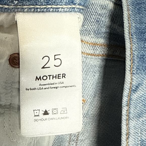 Mother Superior The Tomcat Jeans Size 25 Distressed Button Fly In The Confession - Picture 7 of 12